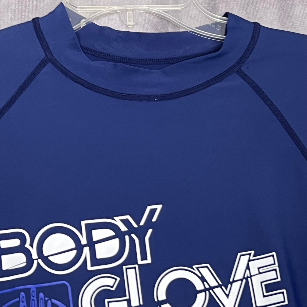 Body Glove Rash Guard Mens XL Navy Blue Excellent UVP 50 Long Sleeve Swim Shirt